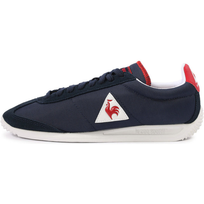 Le Coq Sportif Quartz Nylon Blanc/Bleu - Chaussures Baskets Basses Homme